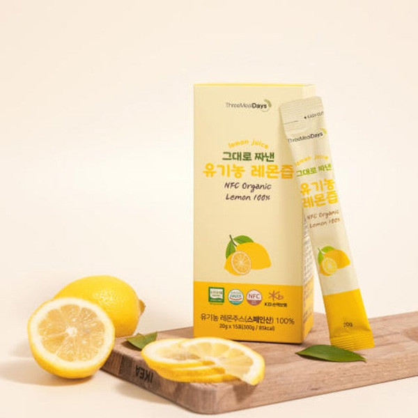 트리밀데이즈 그대로 짜낸 유기농 레몬즙 20g x 15포 3개 | getmall