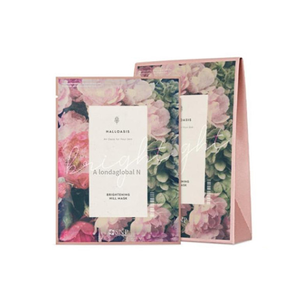 SNP 할로아시스 브라이트닝 힐 마스크 팩 수분 10매 | getmall